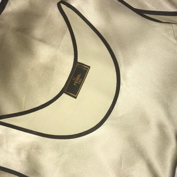 FENDI Gold-Tone Sleeveless Top - Picture 4 of 5